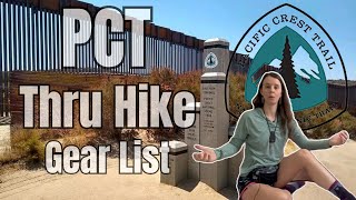 My PCT Thru Hike Gear List 2024 [upl. by Ellehctim]