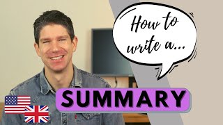 How to write a Summary  3 Steps  English [upl. by Isador588]