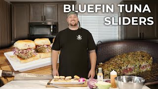 Seared Bluefin Tuna Sliders  Step by Step Recipe [upl. by Assiral]