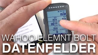 Meine Wahoo Elemnt Bolt Datenfelder mit ein paar Tipps amp Tricks [upl. by Ludovick]