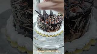 Half kg chocolate cake designvairlvedio shortfeed trending amansheikhvairl [upl. by Lindo]