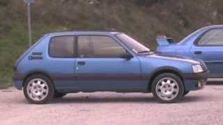 Peugeot 205 GTI 19 Vs Subaru Impreza GT  Rebelcarfr [upl. by Blodget639]