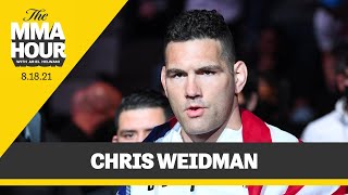 Chris Weidman I Have More Metal Than Bone in Injured Leg at This Point  The MMA Hour [upl. by Rosalyn]