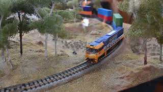 N Scale  Inland Rail Diorama [upl. by Ihcas392]