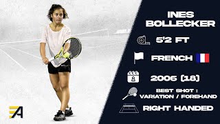 College Tennis recruiting Fall 2024  Inès Bollecker [upl. by Baiel]