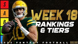 Top 16 Quarterback Rankings  Week 18 Fantasy Football [upl. by Santiago]