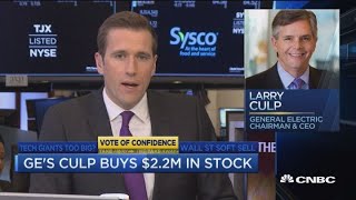 GEs Larry Culp buys 22 million in stock [upl. by Falcone]