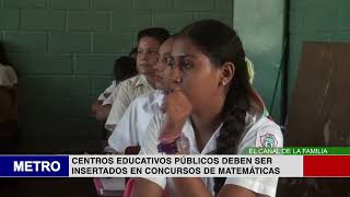 CENTROS EDUCATIVOS PÚBLICOS DEBEN SER INSERTADOS EN CONCURSOS DE MATEMÁTICAS [upl. by Cristobal]