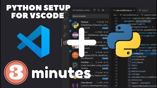 How to setup Python for VSCode in 3 mins only I Install Python and Setup VSCode for Windows 10 [upl. by Esau]