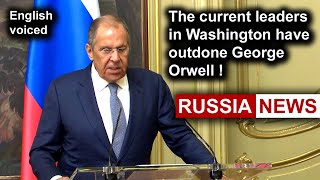 Lavrov The current leaders in Washington have outdone George Orwell [upl. by Wettam5]