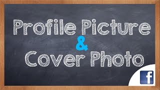 How to change Profile Picture and Cover Photo on Facebook [upl. by Lindly]