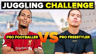 Virgil DESTROYS Pro Freestyler  Juggling challenge [upl. by Bravar]