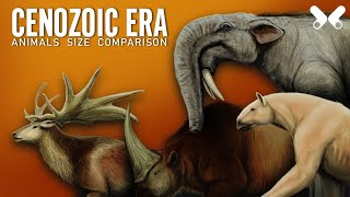 CENOZOIC ERA  Animals Size comparison Paleoart [upl. by Bronder]