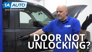 Door Not Unlocking Diagnosing Truck or Car Door Latch Problems [upl. by Ewnihc38]