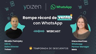 Webcast Rompe Récord de Ventas con la Plataforma de WhatsApp Business [upl. by Tuppeny]