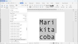 Mencoba semua jenis font di WPS Office [upl. by Zollie]