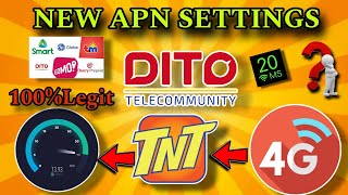 NEW DITO APN SETTINGS INCREASE DATA CONNECTION FOR ALL NETWORK 2024 [upl. by Genesia949]