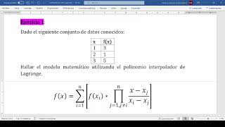 Interpolación de Lagrange en Matlab [upl. by Nnyledam182]