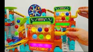 Satisfying Building Blocks  Quadrilla Marble Run ASMR  Vtech Marble Rush [upl. by Aciria]