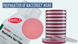 Preparation of Macconkey Agar Media। How to Prepare Macconkey Agar Media [upl. by Aihcela]