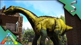 GOLDEN BRONTOSAURUS MUTATION BRONTO TAMING amp BREEDING  Ark Survival Evolved S3E125 [upl. by Cash]