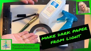 Soft Pastel Quickly Make Dark Paper from Light Paper [upl. by Inan]