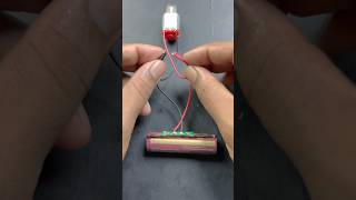 DC Motor with LithiumIon Battery Protection Circuit shorts dcmotor experiment [upl. by Rusert]