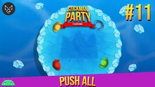 Stickman Party 14 Player Game  Push All  Android Gameplay 11  Micromojang  622 [upl. by Gnet160]