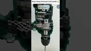 How rotary hammer drill works 😯😱automobile youtubeshorts [upl. by Lonyer]