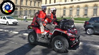 RARE Quad CroixRouge française à Paris  Red Cross Quad responding [upl. by Yffub]