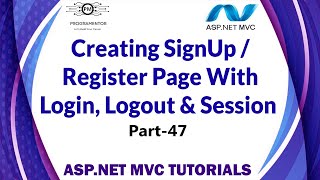 47  Creating SignUp OR Register Page With Login In ASPNET MVC   Learn ASPNET MVC HindiUrdu [upl. by Peter]