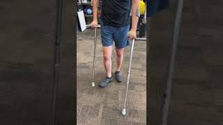 Using Forearm Crutches [upl. by Aramad]