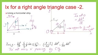 CE11012Ixmoment of inertia for right angle case 2Statics English [upl. by Vig]