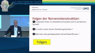 Folgen der Nervenrekonstruktion von Prof Dr R Laskawi [upl. by Tammany]