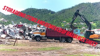 STORAGEING ITEMS AND REMOVAL OF GALVANIZE SHEET FROM THE HILLSBOROUGH PLAYING FILED [upl. by Nawaj]