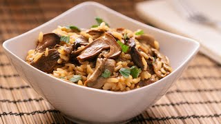 Risotto aux champignons crémeux et onctueux sans crème [upl. by Feeley]