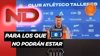 El mensaje de Herrera para los hinchas en la previa del BelgranoTalleres [upl. by Byron336]