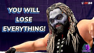 YOU WILL LOSE EVERYTHING  Wyatt 6 Invade AEW  WWE 2k24 [upl. by Laeynad]