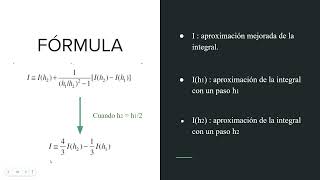 ALGORITMO DE NEWTON COTES Y DE ROMBERG  EXTRAPOLACION DE RICHARDSON [upl. by Feilak]