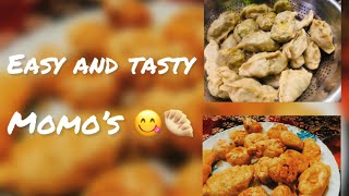 Veg momo’s Recipe Steamed momos and Fried momos recipe [upl. by Amund]