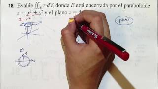 Integrales Triples Coordenadas Cilíndricas Volumen Ejem 2 [upl. by Lilian]