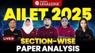 AILET 2025 Exam Analysis amp Paper Solution  AILET 2025 Detailed SectionWise Paper Solution [upl. by Clerk]