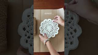 💛 Hermosas carpetas tejidas 💛 crochet handmade shortscrochet amor crocheting diy tejidos [upl. by Kina]