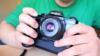 📷Analog Camera Review Minolta X300s Plastikbomber Top Einsteiger Filmkamera [upl. by Jermayne193]