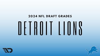 2024 NFL Draft Grades Detroit Lions [upl. by Hennie995]