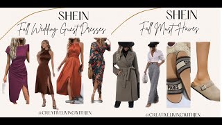 SHEIN UNDER 50 FALL Essentials amp Wedding Guest Dresses [upl. by Chin]