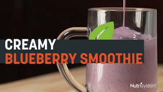 Creamy Blueberry Smoothie  Nutrisystem Recipe [upl. by Trefor]