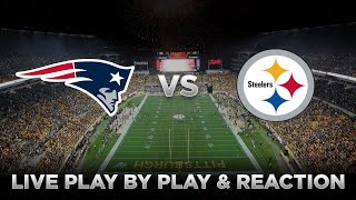 Patriots vs Steelers Live Play by Play amp Reaction [upl. by Whitby63]