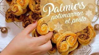 Joyeux Noël en Veganie   Palmiers au Potimarron et Pesto [upl. by Ahtreb]