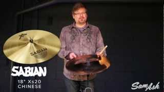 Sabian XS20 18quot Chinese Cymbal  Quicklook [upl. by Sualohcin567]